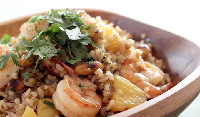 Spicy Shrimp & Pineapple Fried Rice